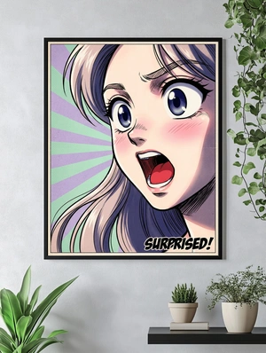 Эмоциональный портрет удивленной девушки - 5