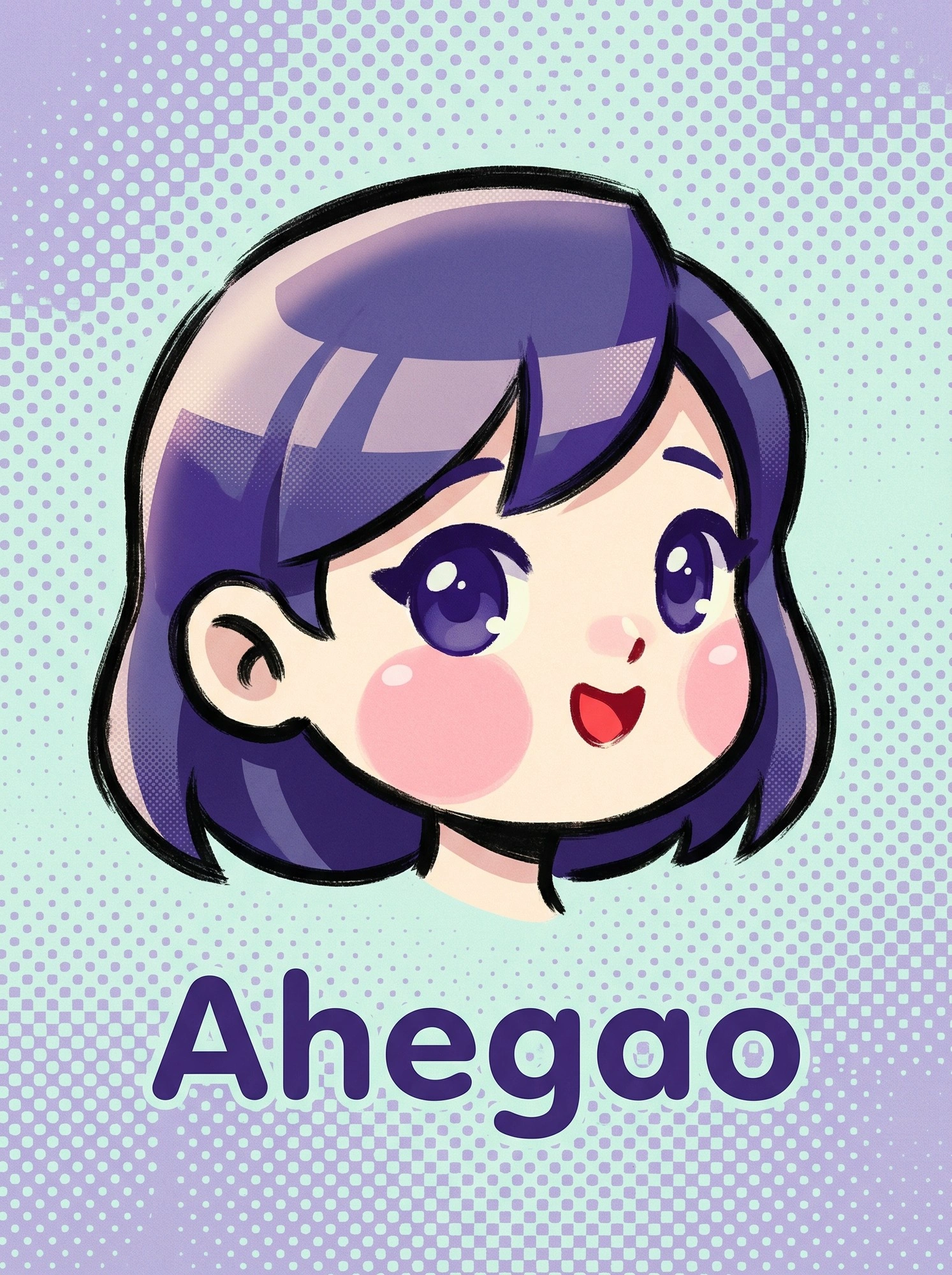 Яркий аниме-портрет с улыбкой - 1