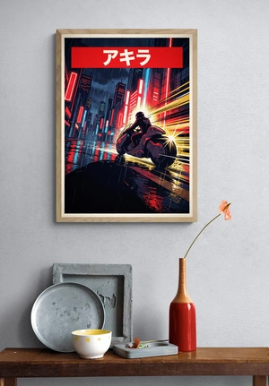 Киберпанковский мотоцикл в дождливом городе - 4