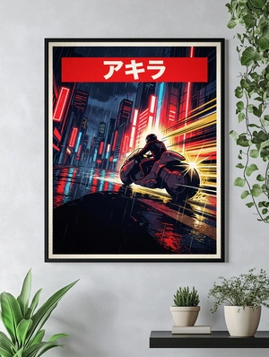 Киберпанковский мотоцикл в дождливом городе - 5