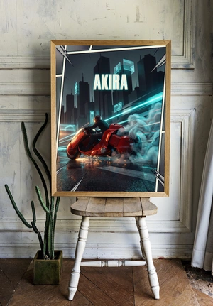 Динамичная сцена с мотоциклом в стиле киберпанк - 2