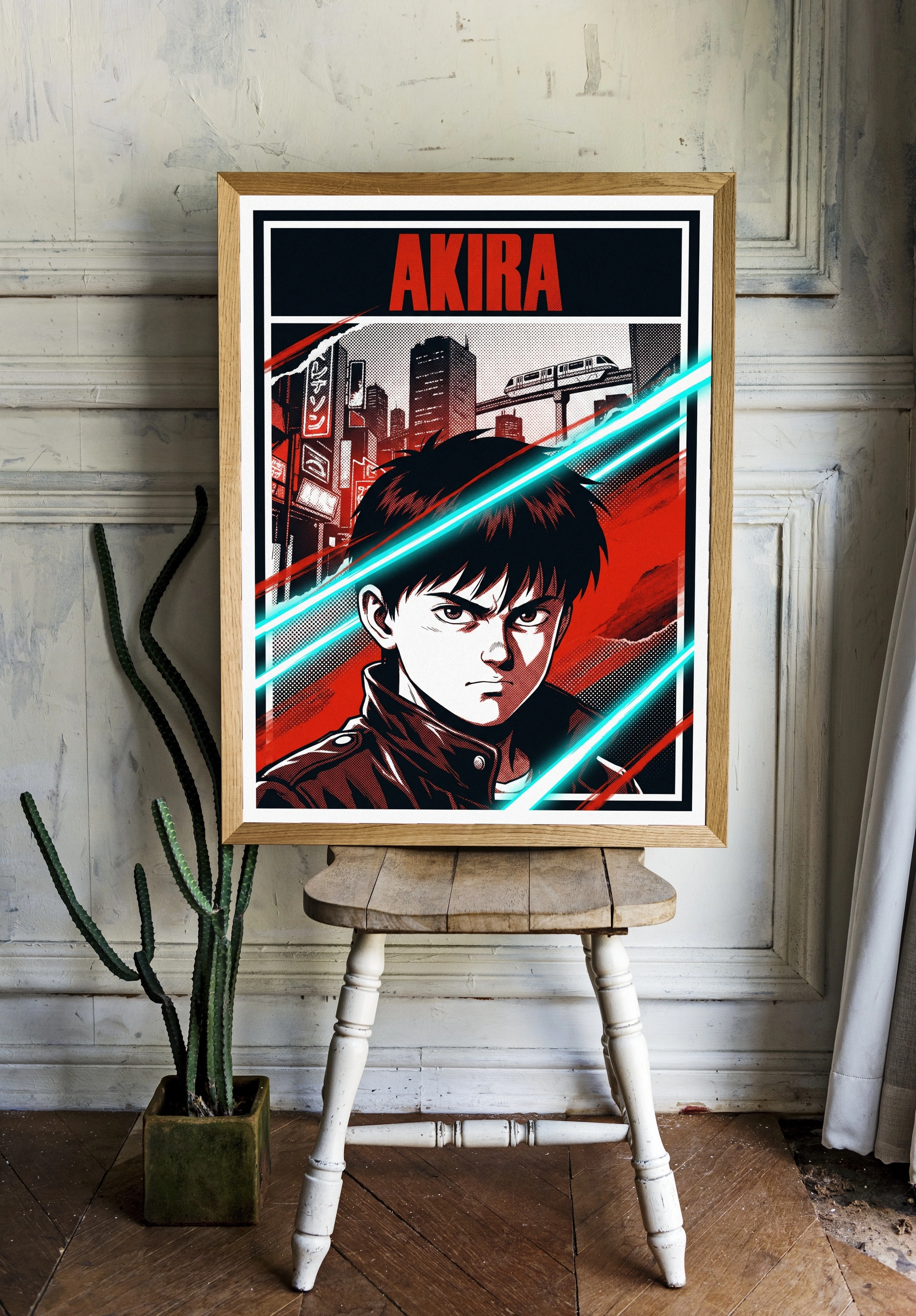 Динамичный постер ‘AKIRA’ в стиле манги - 2