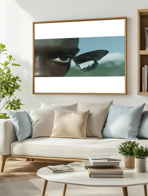 Чарующий взгляд с бабочкой на глазу - 3