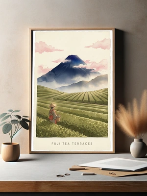 Чайные террасы у подножия Фудзи - 3