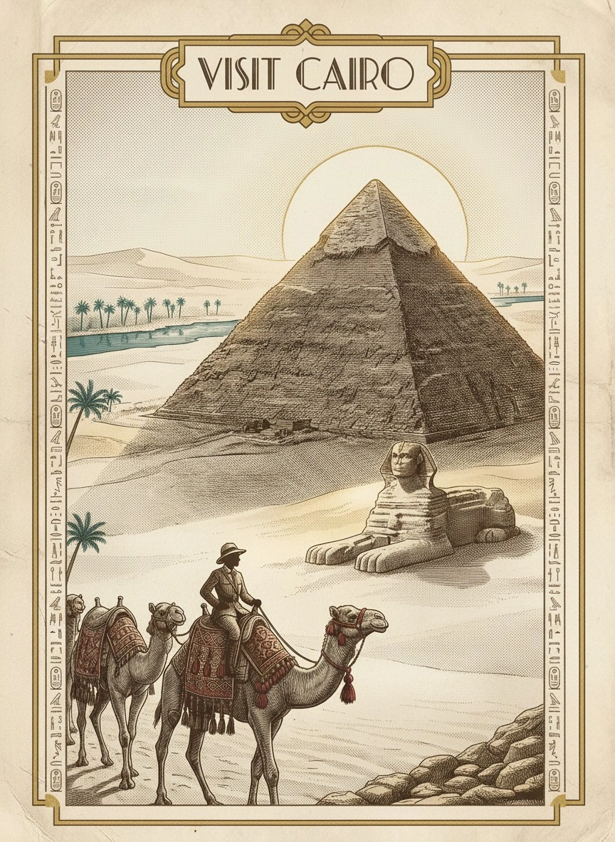 Визит в Каир: Пирамиды и Сфинкс - 1