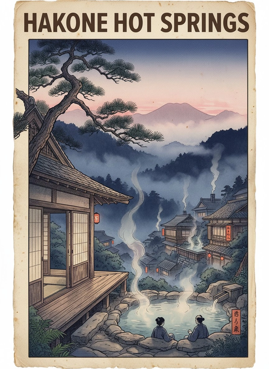 Традиционные горячие источники Хаконе - 1