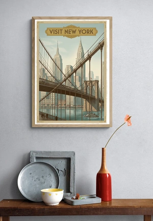 Винтажный постер ‘Посетите Нью-Йорк’ - 4