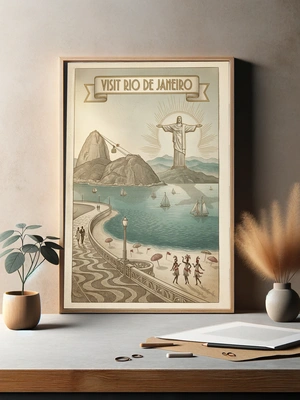 Ретро-постер: Визит в Рио-де-Жанейро - 3