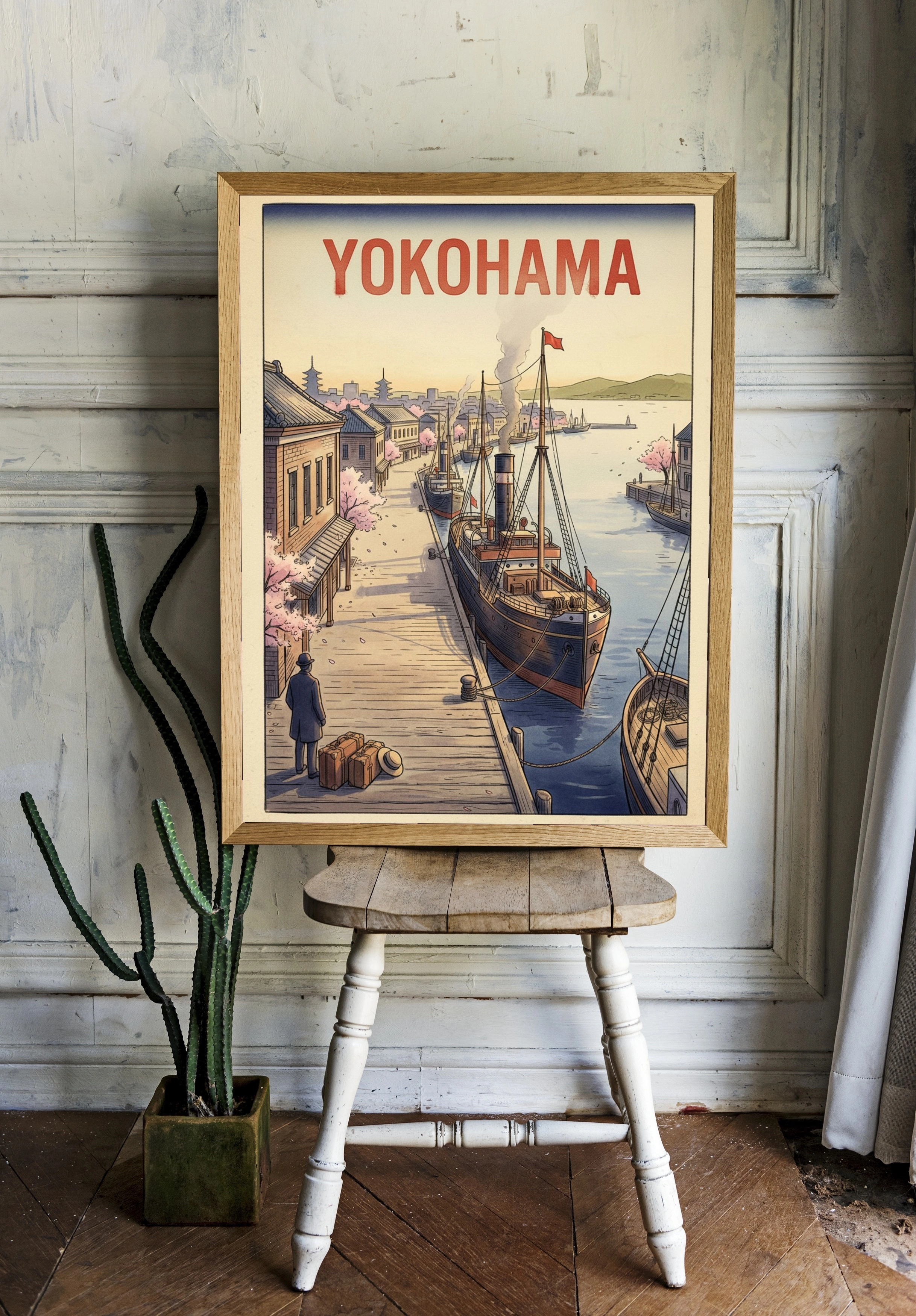 Очарование Йокогамы с пароходом - 2