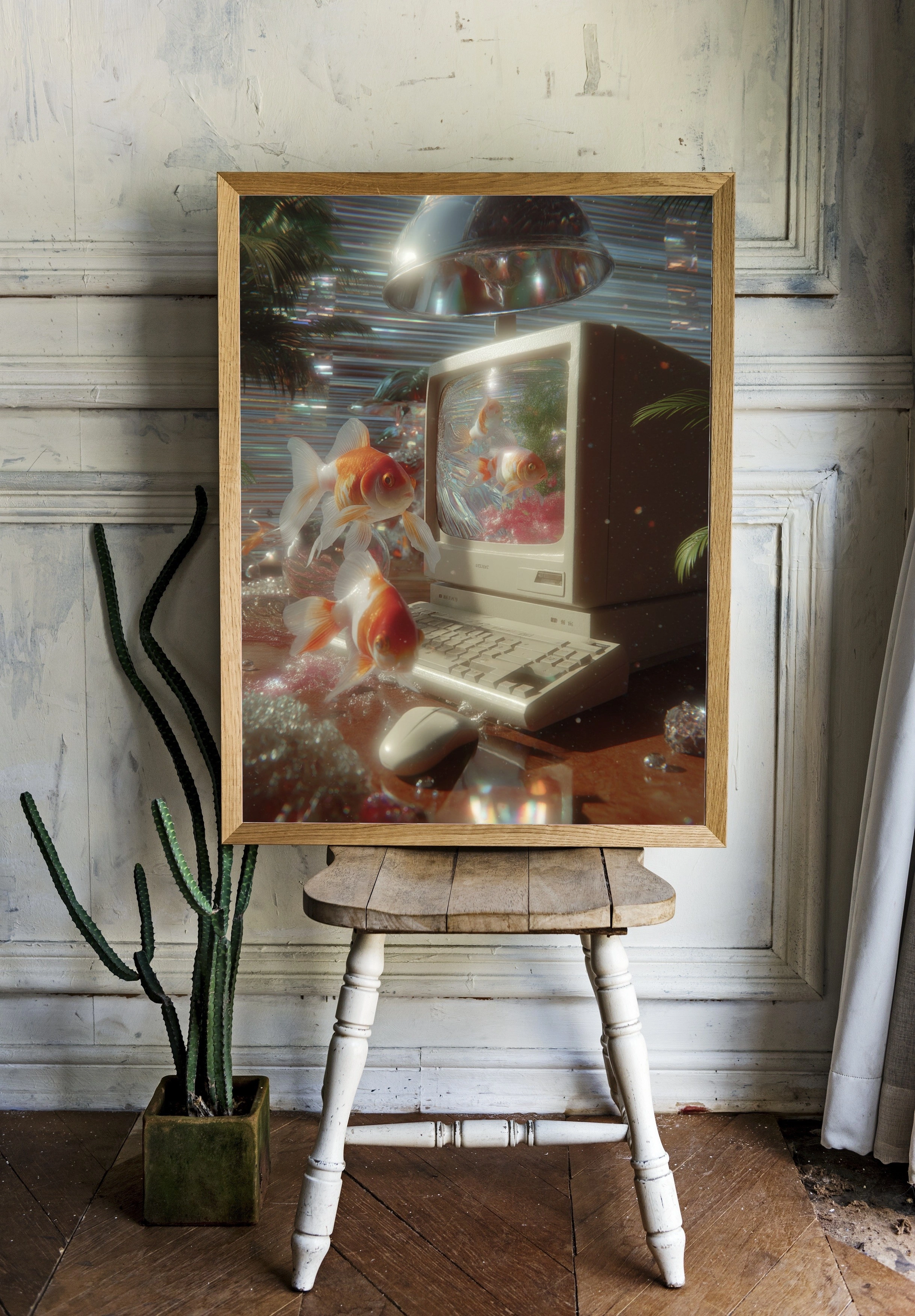 Золотые рыбки в ретро-компьютере - 2