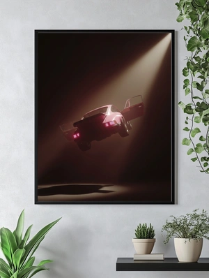 Ретро-автомобиль в полете - 5