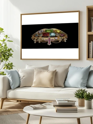 Блестящие губы с драгоценностями - 3