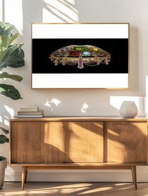 Блестящие губы с драгоценностями - 4