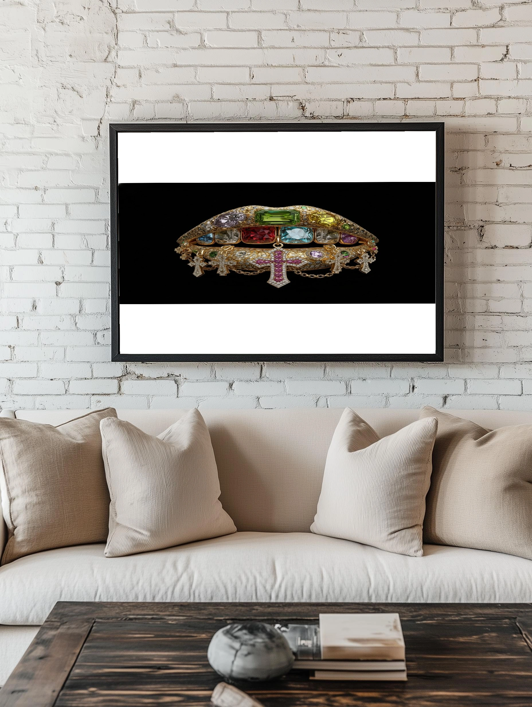 Блестящие губы с драгоценностями - 2