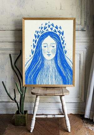 Эмоциональный портрет с сердцами - 2