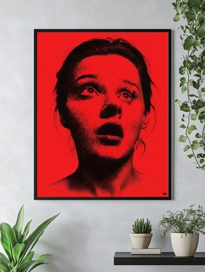 Эмоциональный портрет на ярком фоне - 5