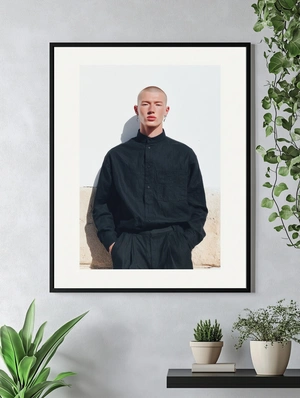 Современный стильный портрет в черном - 5