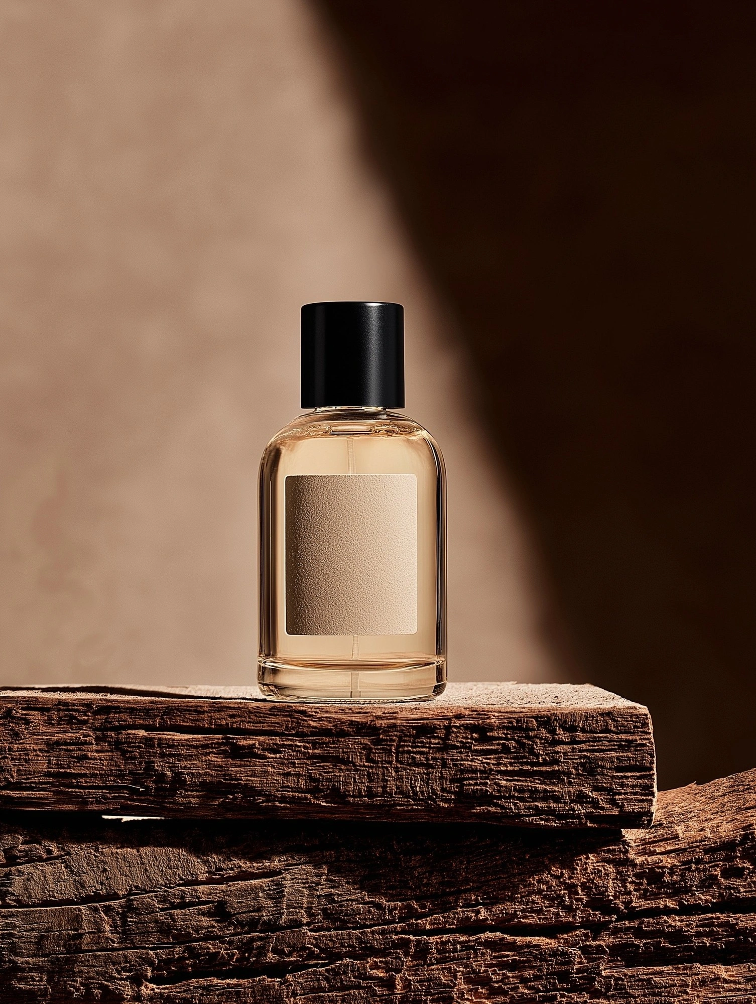 Элегантный флакон парфюма на деревянной подставке - 1