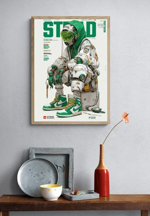 Киберпанковский персонаж в кроссовках Nike - 4