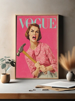 Девушка с молотком на обложке Vogue - 3