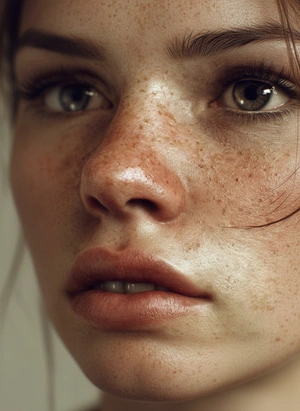 Портрет с веснушками и нежным взглядом - 1