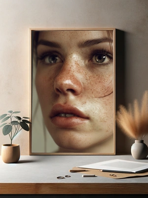 Портрет с веснушками и нежным взглядом - 3