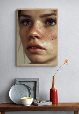 Портрет с веснушками и нежным взглядом - 4