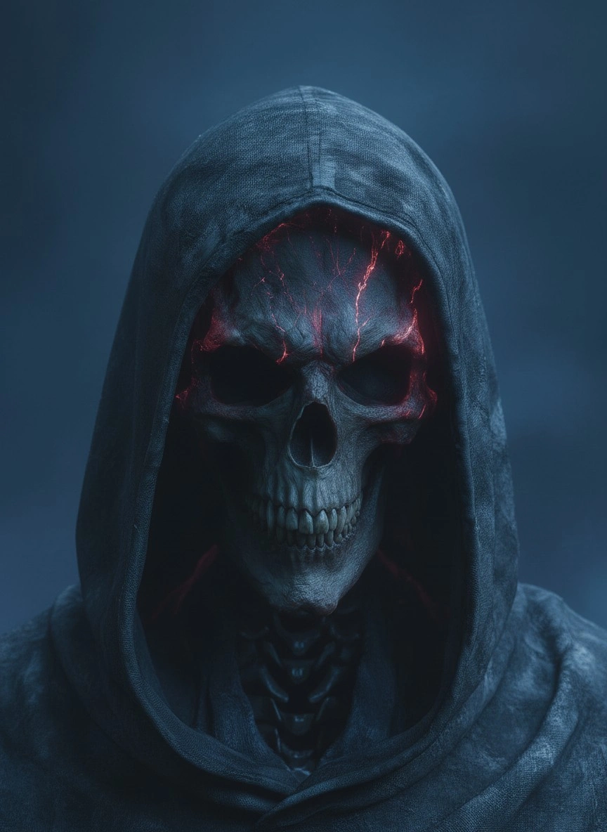 Загадочный череп в капюшоне - 1