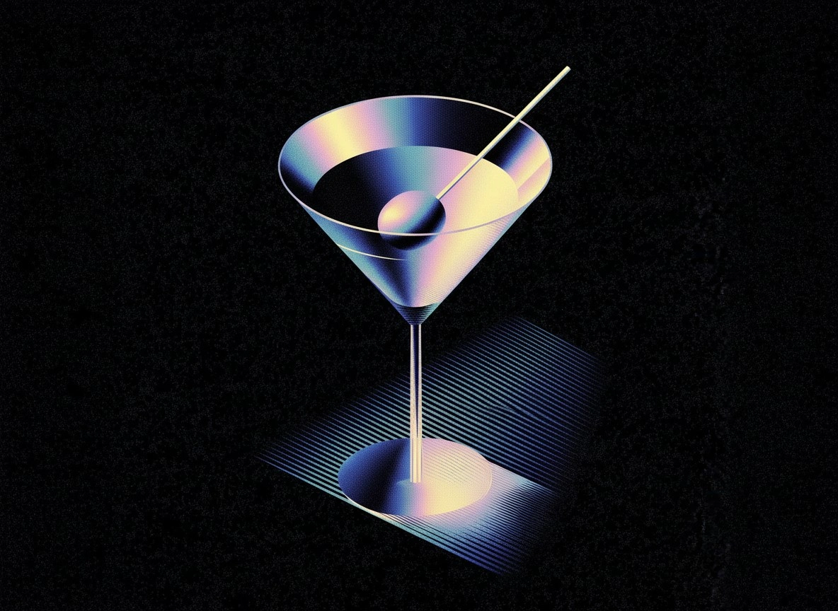 Современный коктейль в абстрактном стиле - 1