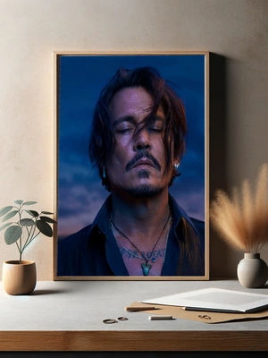 Джонни Депп в синих тонах - 3