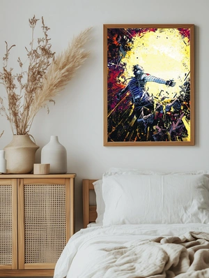 Зимний солдат в яркой абстракции - 5