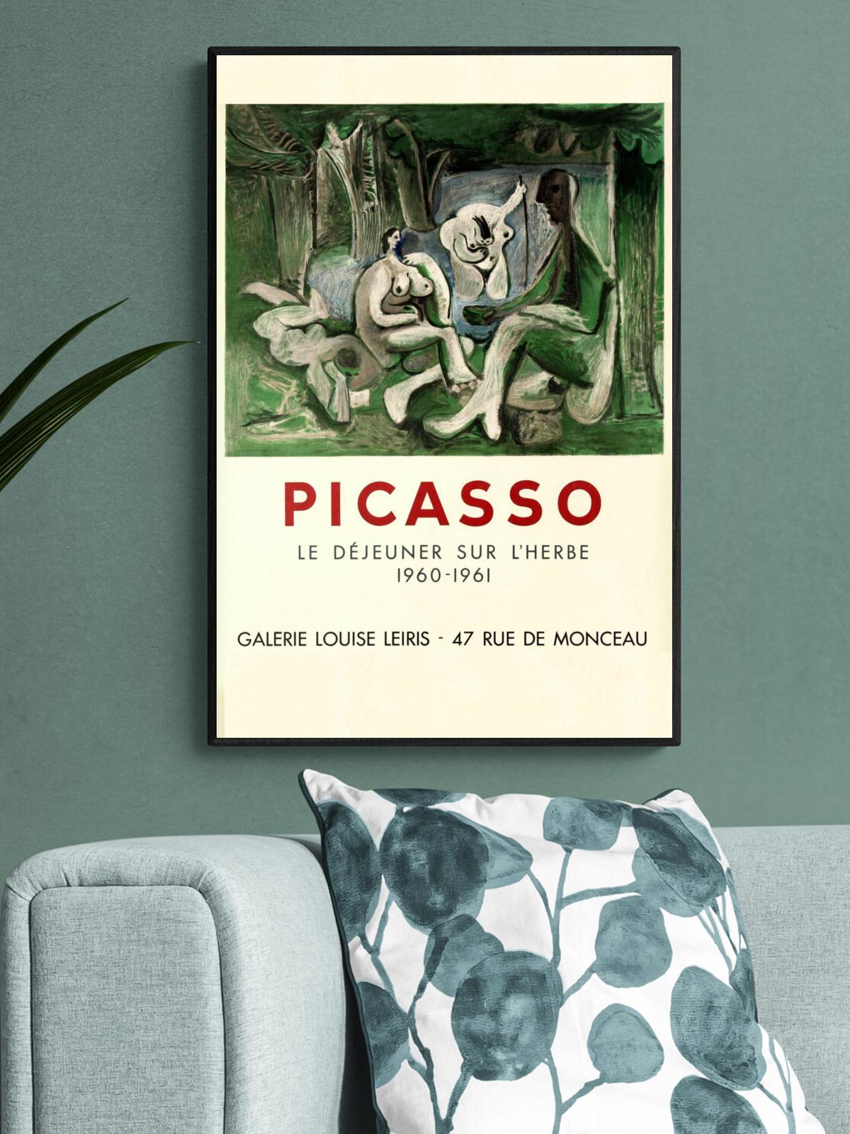 Купить Пабло Пикассо – Завтрак на траве и плакаты для интерьера на разные  темы с доставкой по Москве и России в крафтовом тубусе
