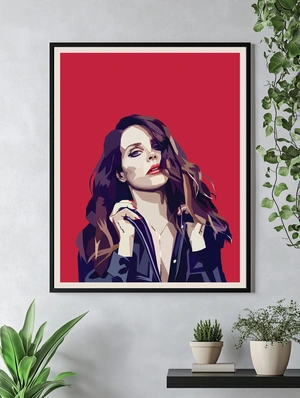 Портрет Lana Del Rey в стиле поп-арт - 4