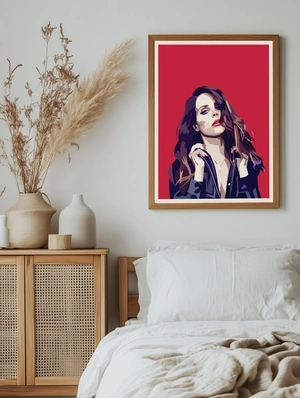 Портрет Lana Del Rey в стиле поп-арт - 5