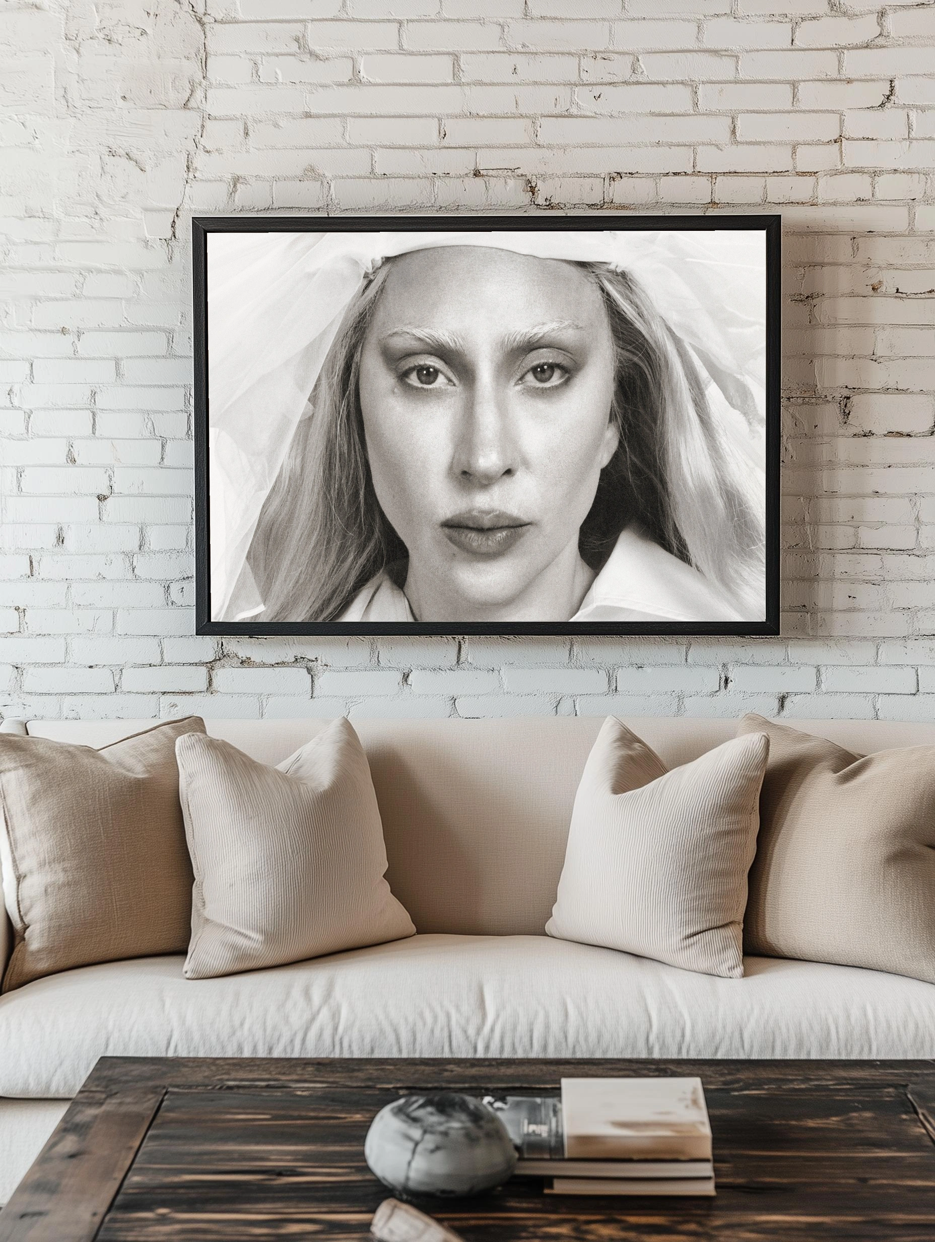 Портрет Lady Gaga в светлых тонах - 2