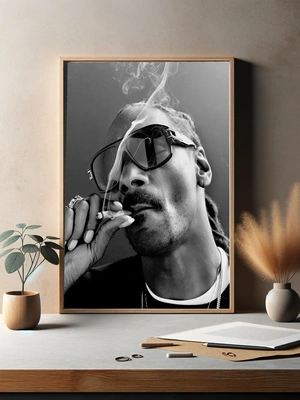 Snoop Dogg в стильном чёрно-белом ретро - 3