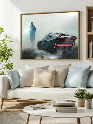 Райан Гослинг и футуристический автомобиль - 3