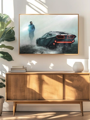 Райан Гослинг и футуристический автомобиль - 4