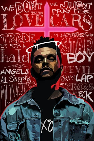 The Weeknd в арт стиле - 1