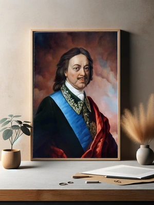 Пётр Великий — Исторический портрет в классическом стиле - 3