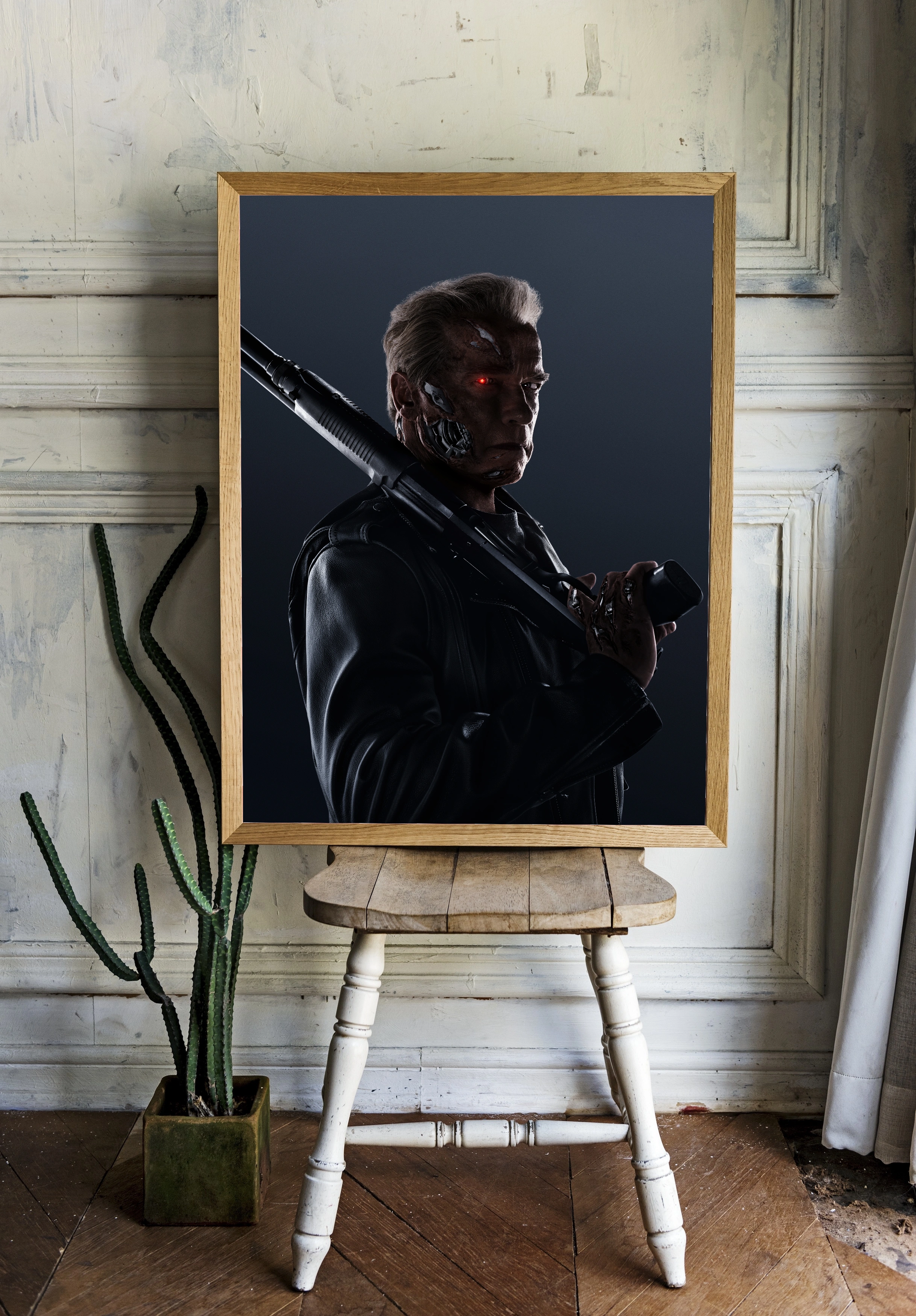 Киборг Терминатор с ярким взглядом - 2