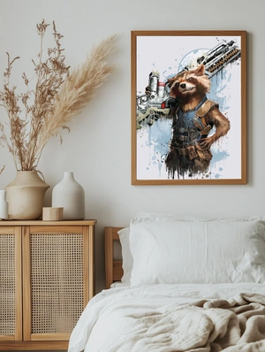 Ракета в акварельном стиле - 5