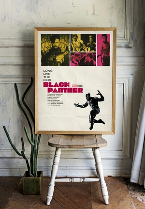 Черная Пантера в ретро стиле - 2