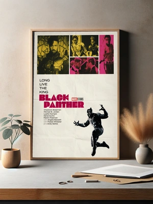 Черная Пантера в ретро стиле - 3