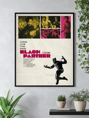 Черная Пантера в ретро стиле - 4