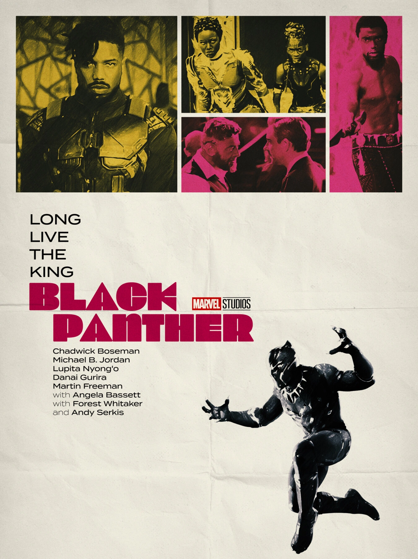 Черная Пантера в ретро стиле - 1