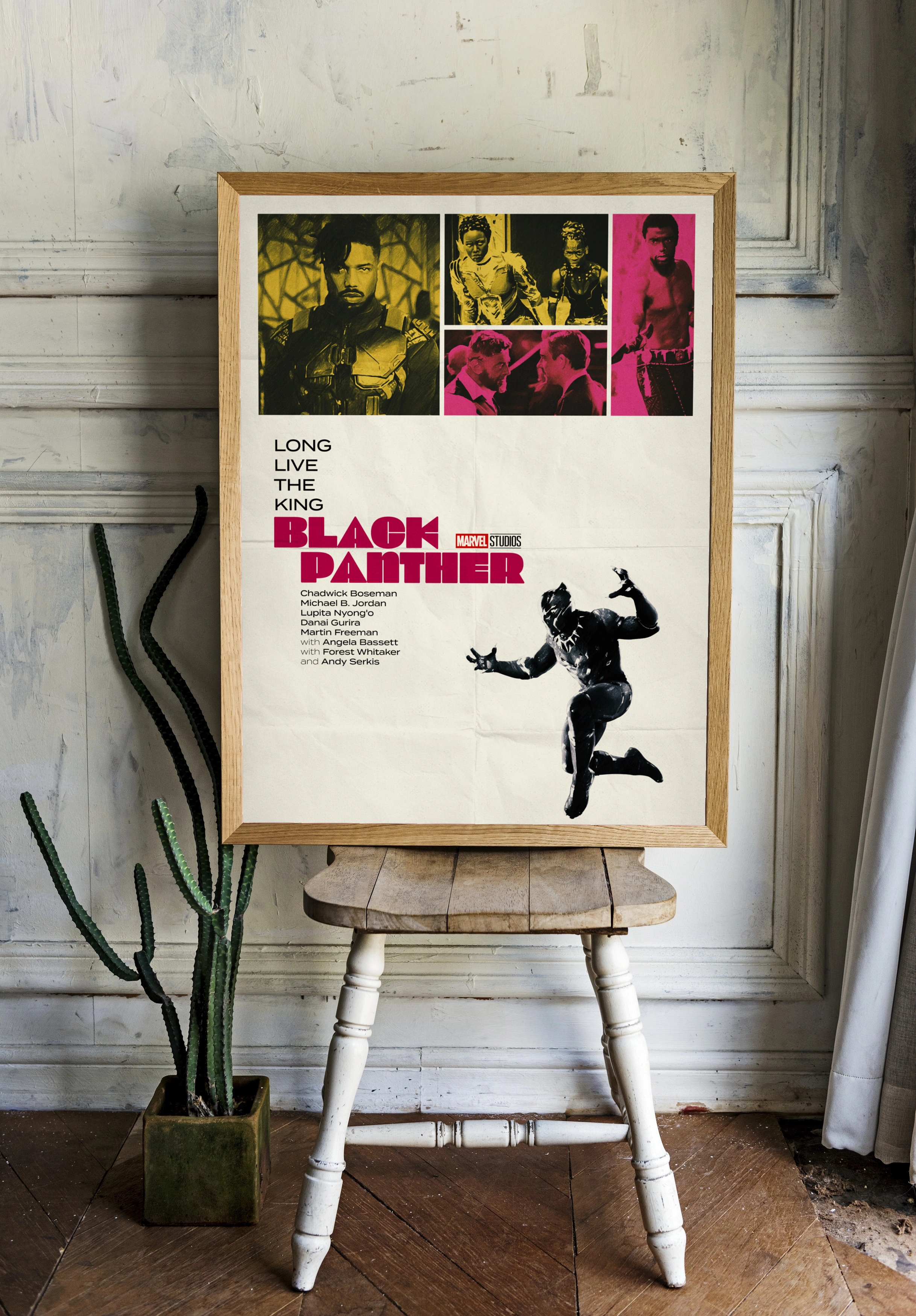 Черная Пантера в ретро стиле - 2