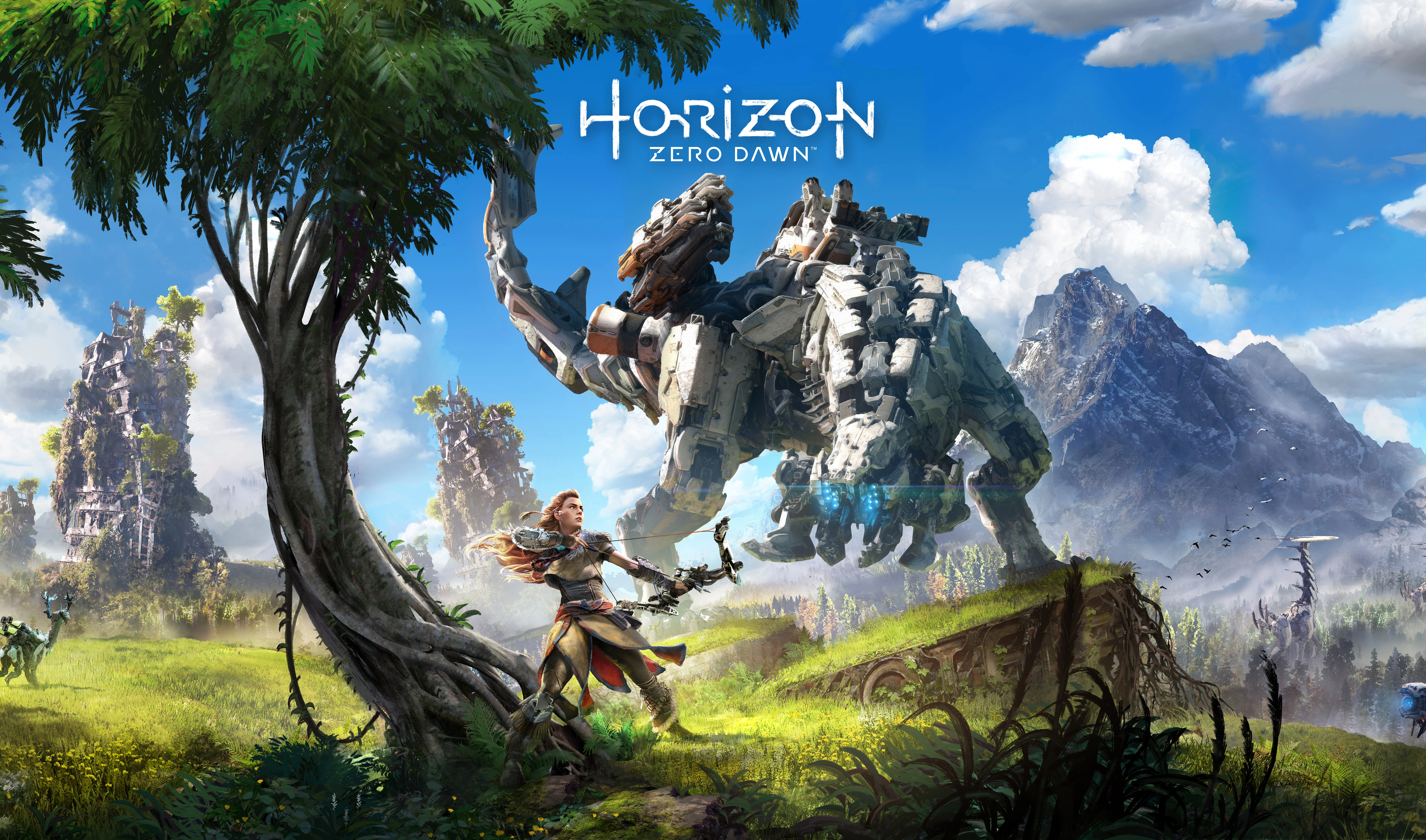 Horizon Zero Dawn — Эпическое сражение и природа - 1