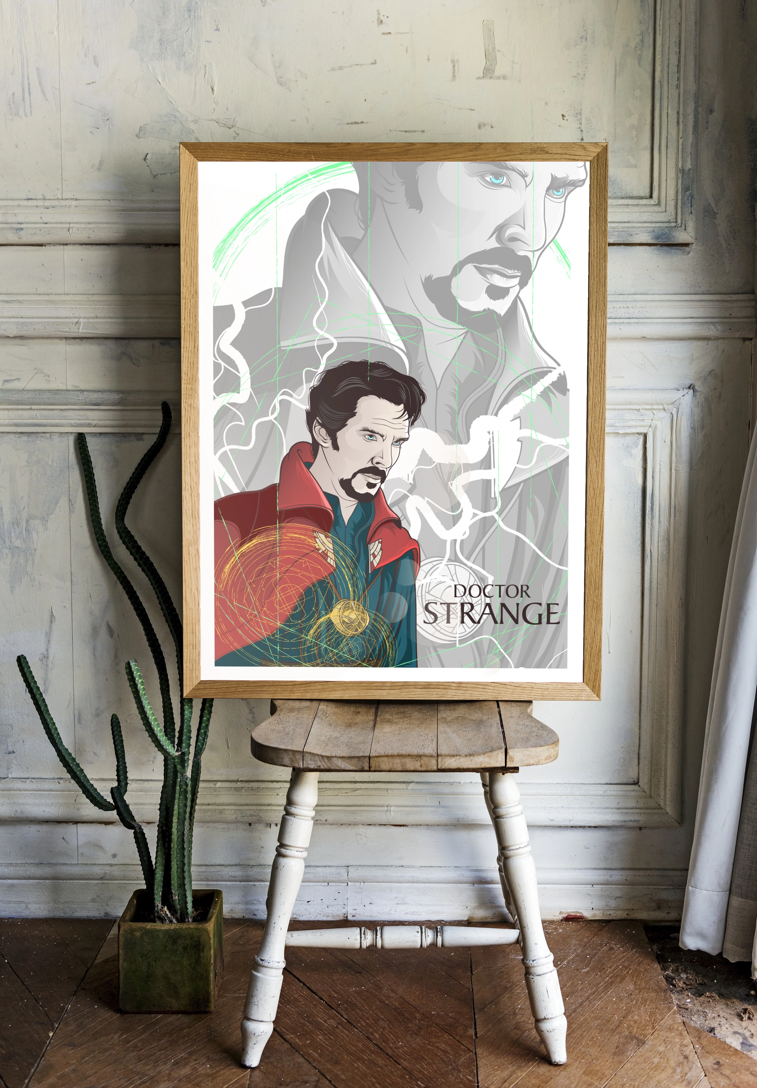 Доктор Стрэндж в стиле иллюстрации - 2