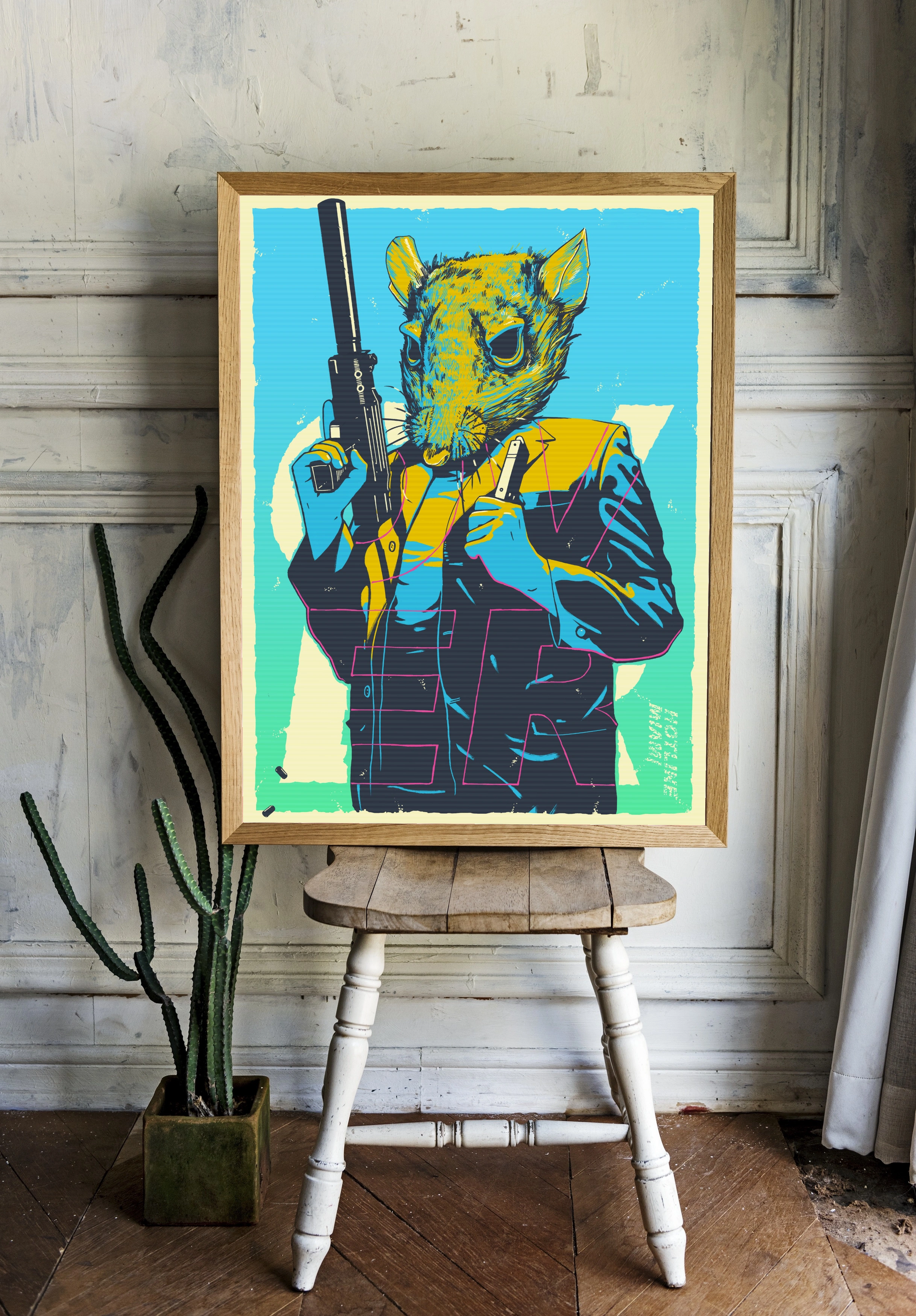 Hotline Miami — Неоновый человек с головой крысы - 2